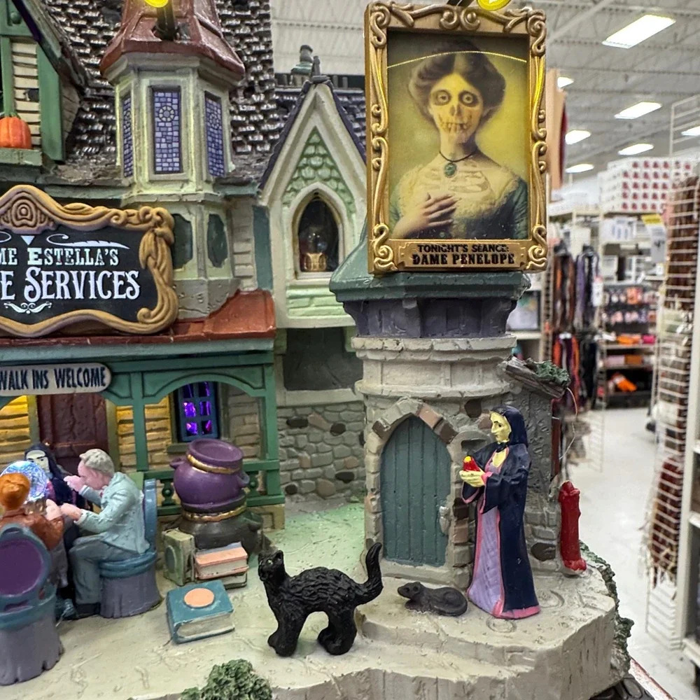 Lemax Madame Estella's Seance Services Spooky Town Halloween Village 2026 New